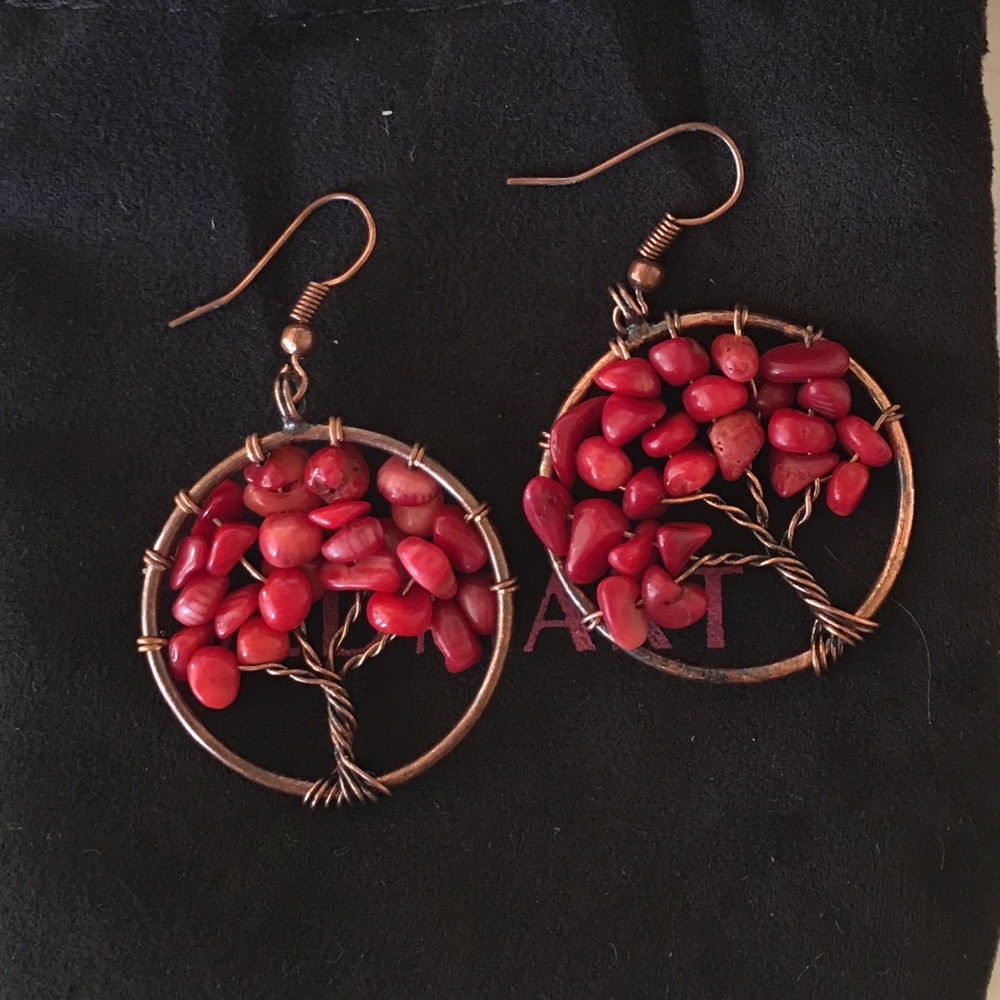 Earrings! Tree of Life.